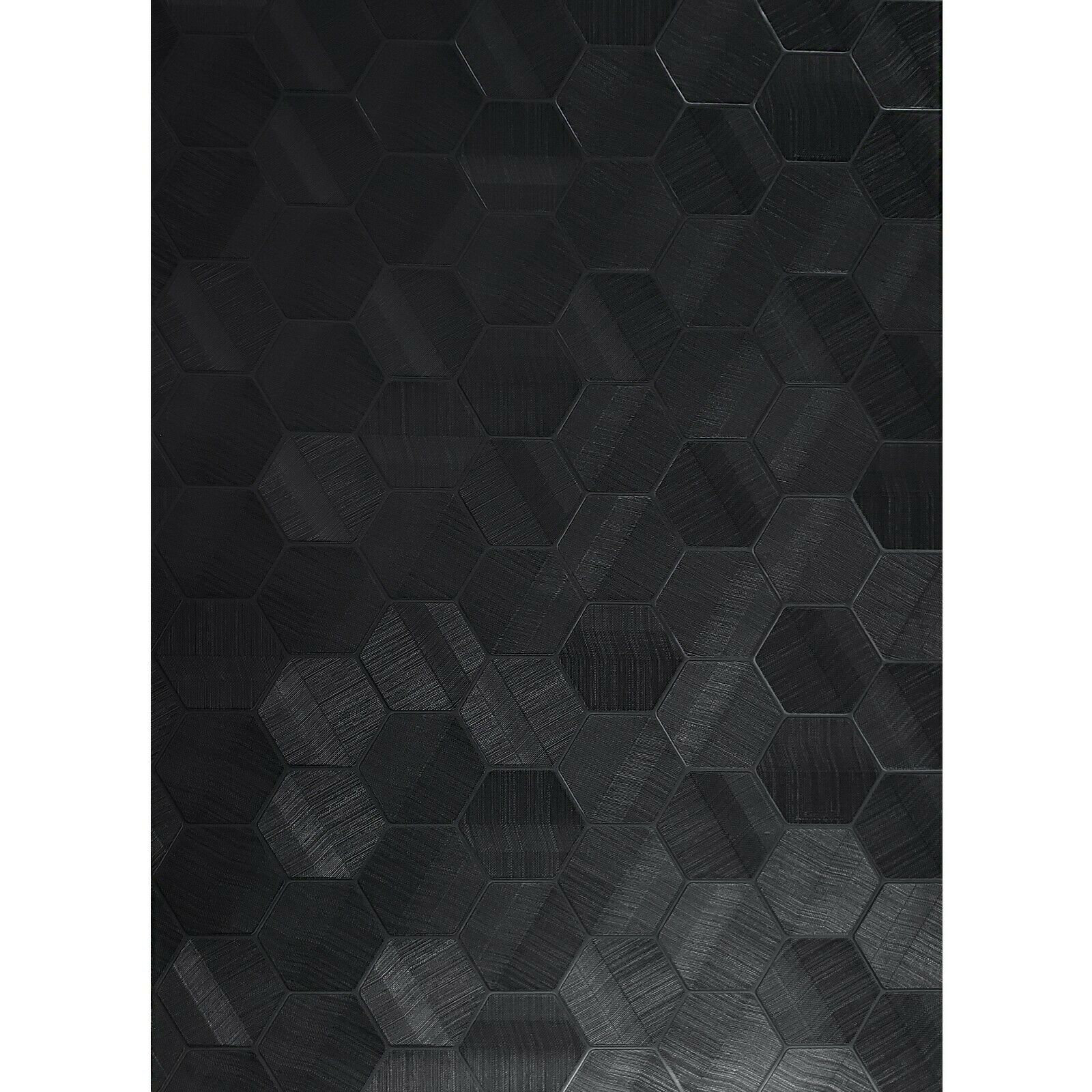 Lamborghini Murcielago Hexagon Feature Black Wallpaper 3D Geometric