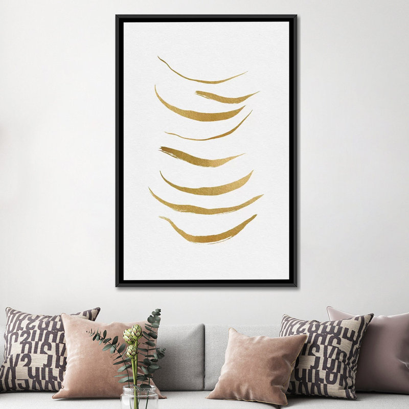 « abstract », impression sur toile, H 60 po x l 40po x P 1,5 po, Toile avec cadre noir, Pas de tapis