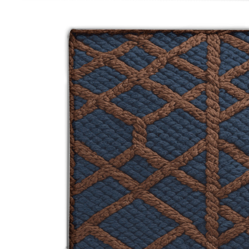 Tapis gris intérieur et extérieur Trellis, Rectangulaire 2 pi x 3 pi