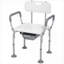 Siège de salle de bain 3-en-1 Classic Classic avec cadre en aluminium pour personnes à mobilité réduite