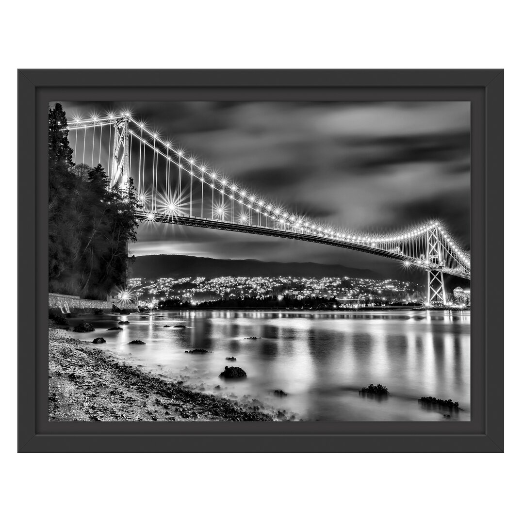 Gerahmtes Wandbild Lions Gate Bridge Vancouver