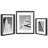 Set of 3 Picture Frame - 8x10, 10x12, 11x14 Frames with Mat & Deep, High-Quality Molding