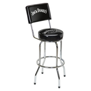 Swivel Counter Stool with Metal Frame
