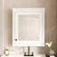 Armoire de salle de bain à miroir murale, matériau 24 po x 27 po, rangement peu encombrant-224669080