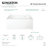 Kingston Brass Aqua Eden 48-Inch Acrylic Rectangular 3-Wall Alcove Tub, Drain Hole-49719166