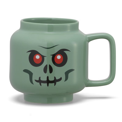 LEGO: Ceramic Mug Large - Skeleton Green - 17.9oz (530 mL), Green Minifigures Head