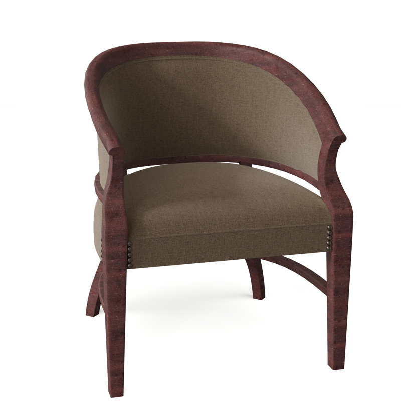 Danbury 26" Wide Barrel Chair, Bark (8789 06), Montego Bay, Aged Bronze