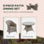 Templos 4 Seater Rattan Garden Furniture Set with Cushions Mixed Grey