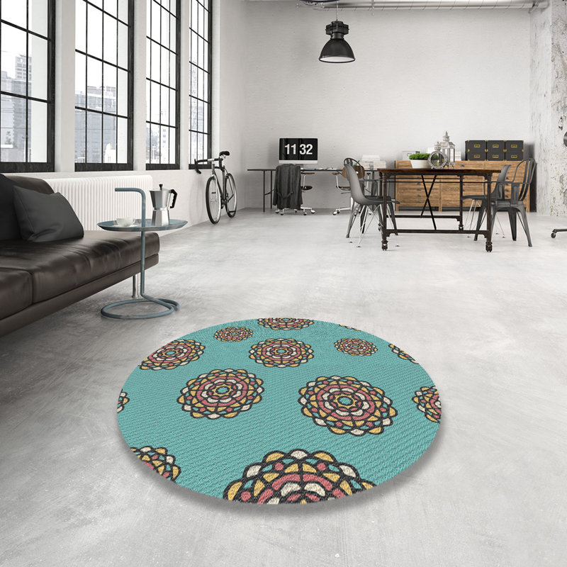 Wool Indoor Rug, Round 7'