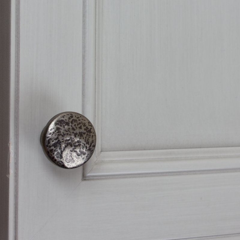 1 1/8" Diameter Mushroom Knob, Weathered Nickel