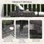 Nathalene Foldable Outdoor Side Table Steel Frame 60 x 41 x 41 cm Mixed Grey