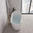 55" Streamline Soaking Glossy White Freestanding Tub With Internal Drain-108964766
