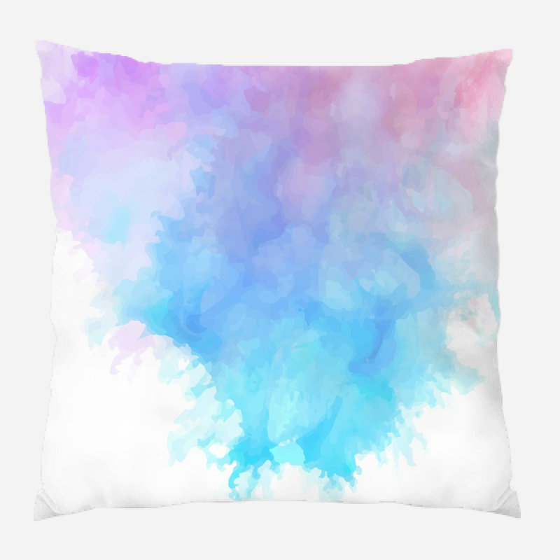 Coussin trois couleurs Boan, Microsuède, Intérieur