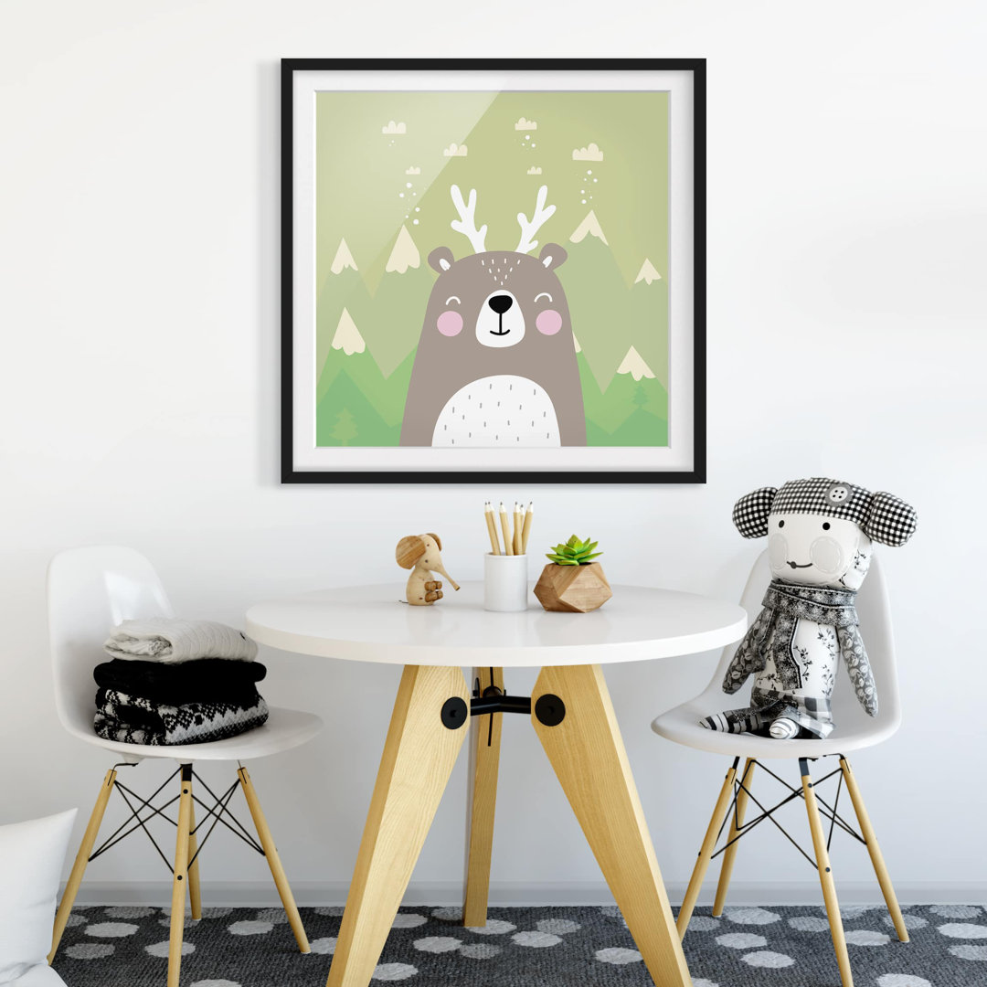 Gerahmtes Poster Wolpertinger Bears