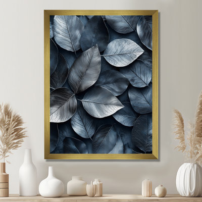 Feuilles d'étain - art mural floral