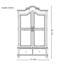 Armoire américaine à deux portes peintes