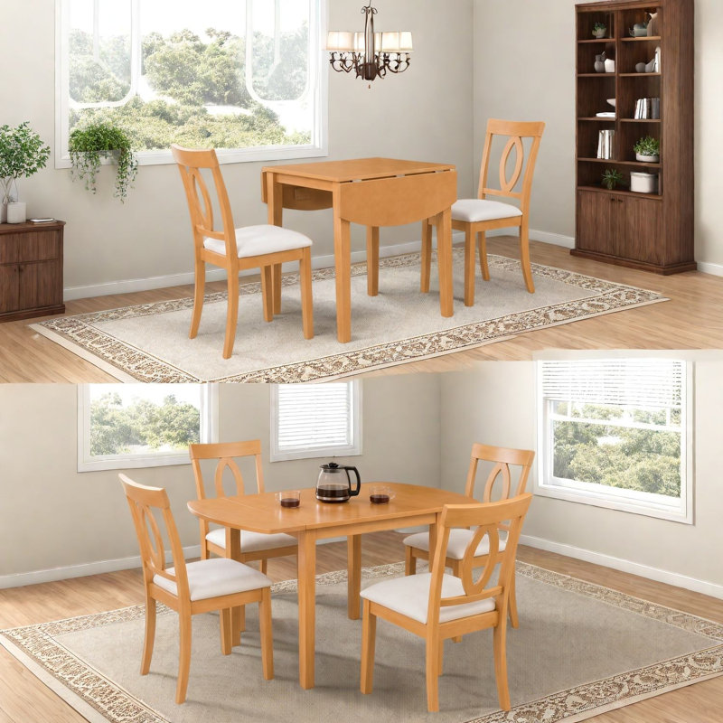 Ensembles de table de salle à manger extensible moderne en bois (doit inclure à la fois la table et la chaise)
