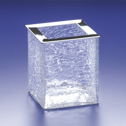 Crackled Toothbrush Holder, Satin Nickel