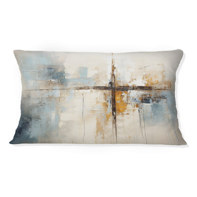 Minimalism Christianity Cross Dream I - Christianity Printed Throw Pillow