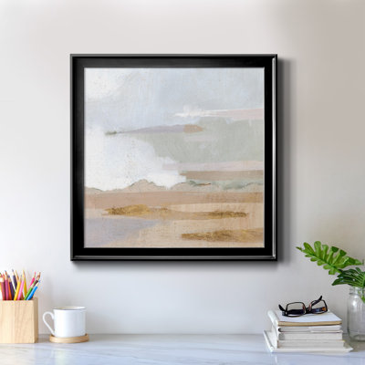 «Abstract Coastland I», reproduction encadrée de qualité supérieure - prête à être accrochée