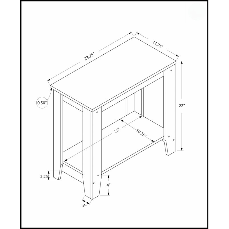 Table d'appoint polyvalente en stratifié gris à deux niveaux pour le salon et la chambre à coucher, robuste et élégante, Gris