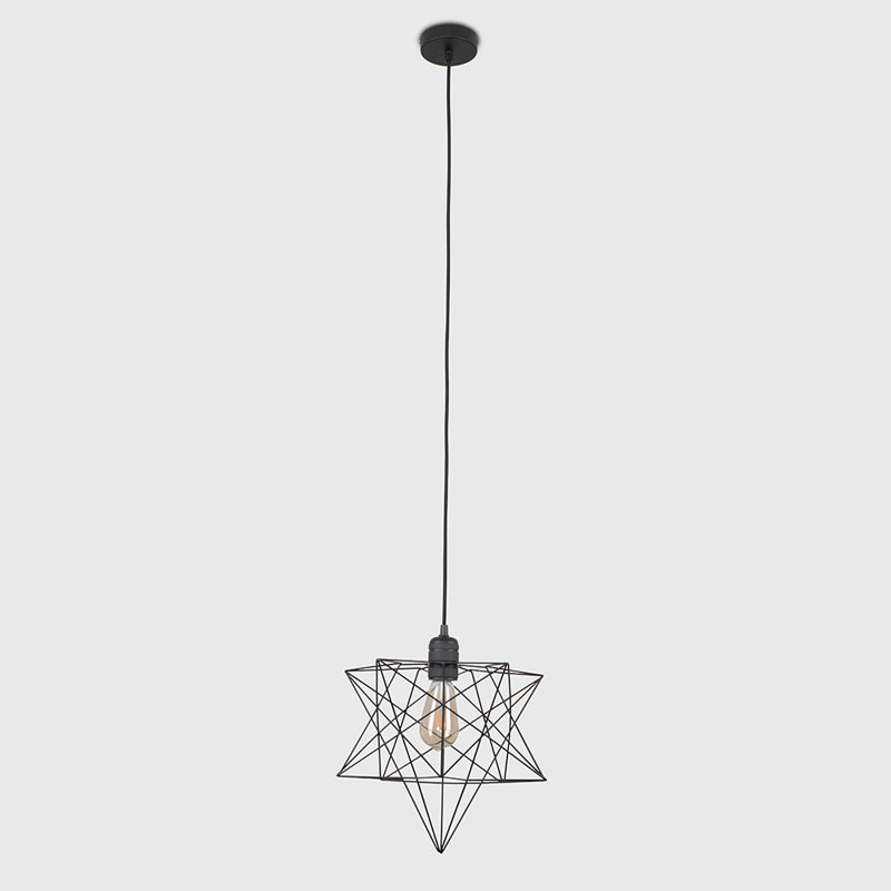 Baden 1 - Light Geometric Pendant, Black, Yes, Matt Black