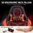 Ergonomic Gaming Chair Faux Leather Reclining  Swiveling PC & Racing Massage Video Game Chair with Footrest-1257704791-1232322104