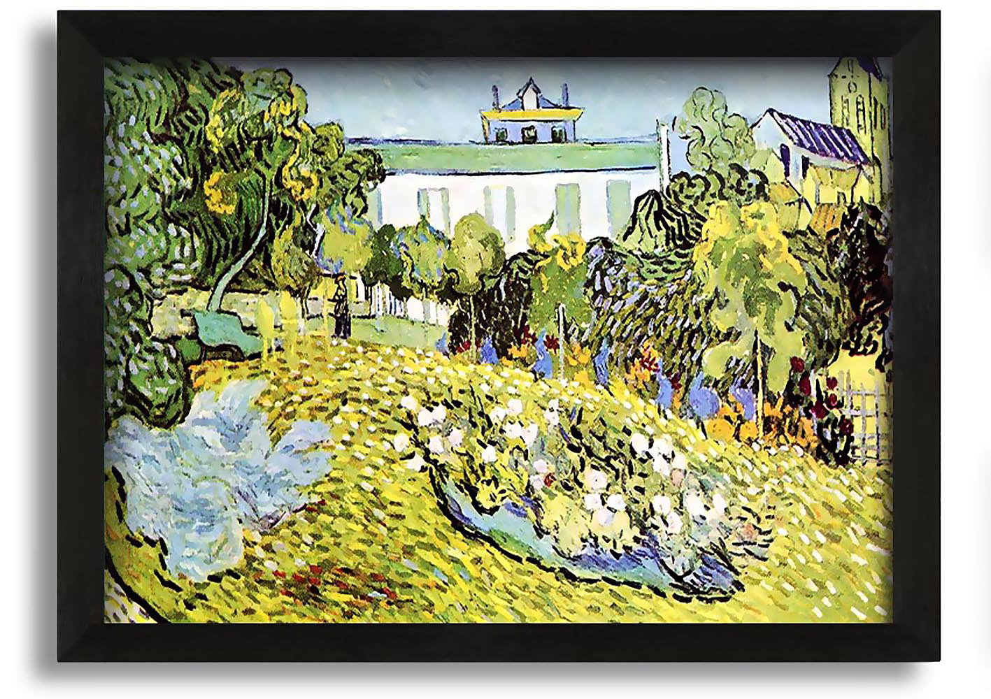 ClassicLiving Gerahmtes Leinwandbild Van Gogh der Garten des Daubignys