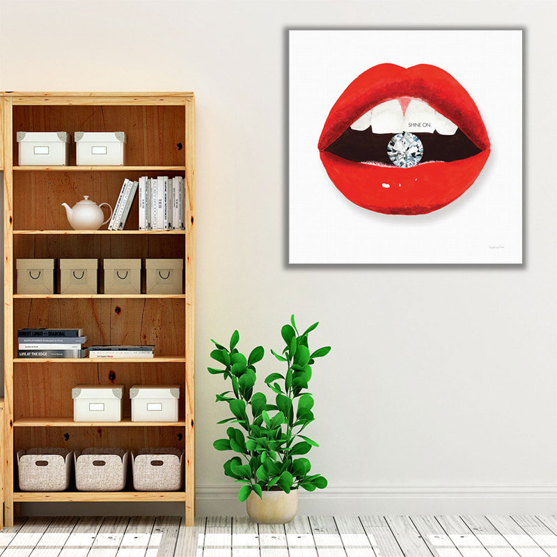 «Hot Lips II», reproduction d'art sur toile, H 30 po x l 30 po