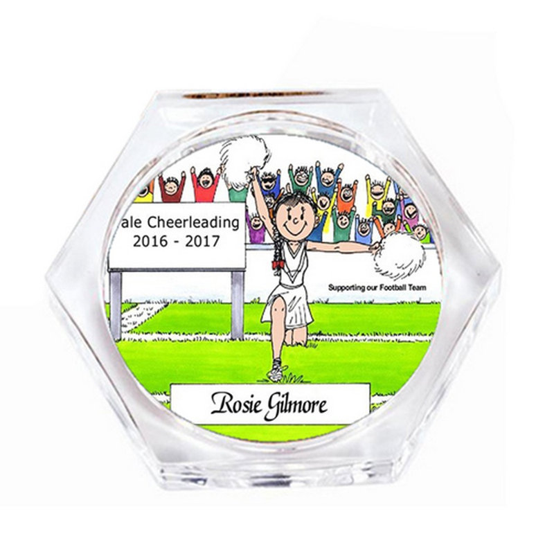 Ensemble de cadeaux personnalisables pour sous-verre féminin (4 sous-verres), Oui