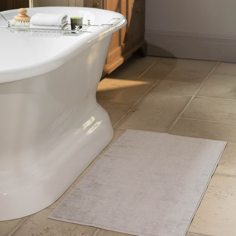 Loop Terry Bath Mat, Gray, 24" L x 60" W