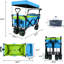 Chariots pliables avec chariot de 140 L pliable avec pavillon amovible-108128318