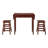 2 - Person Solid Wood Solid Wood Top Four Leg Dining Set