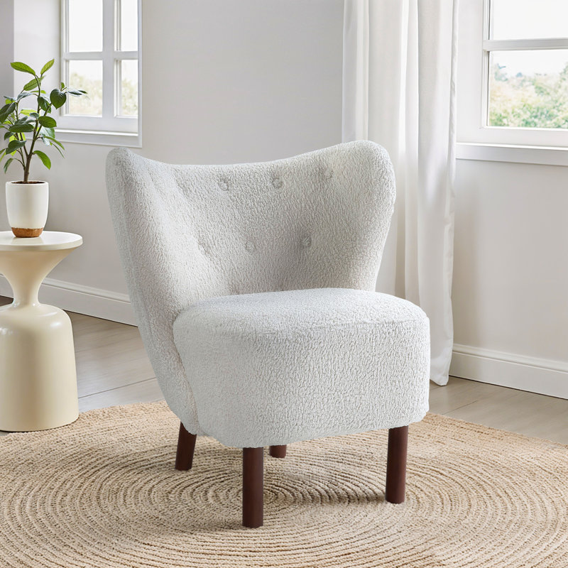 Fauteuil à oreilles capitonné de 34 po de largeur Mannox