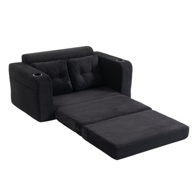 Convertible Sofa Bed,Expandable double Sofa Bed, 2 in 1 Convertible Sofa Bed, Fold Out Floor Couch with Pillows for Living Room Bedroom Lounge