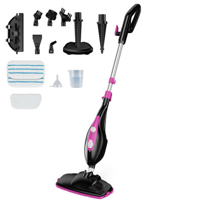 Nettoyeur vapeur détachable multi-usages, 14 accessoires pour planchers de bois franc, carrelage, tapis, pour toute la maison
