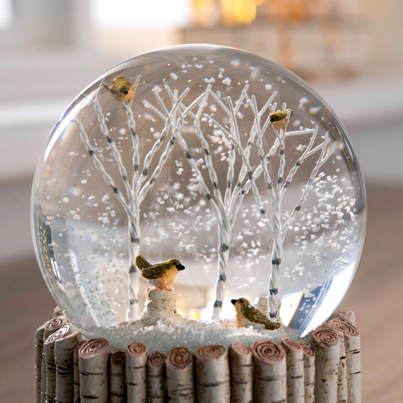 Robin Christmas Snow Globe