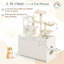 50.6" Cat Tree with Litter Box Enclosure and Storage