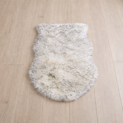 Oval Solid Colour Sheepskin 60cm X 110cm Area Rug