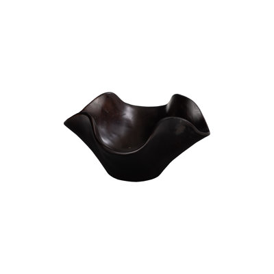 Teak Wood Bowl, Black