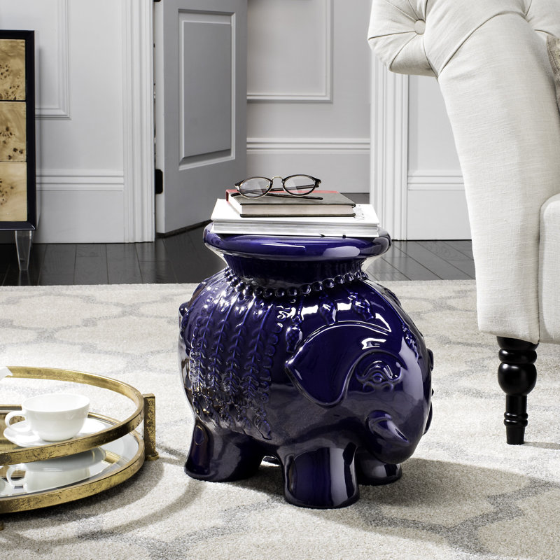 Tabouret de jardin Boston, Bleu marine
