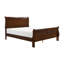 Lit-bateau de style Louis Philippe avec finition cerisier brun-1141291451