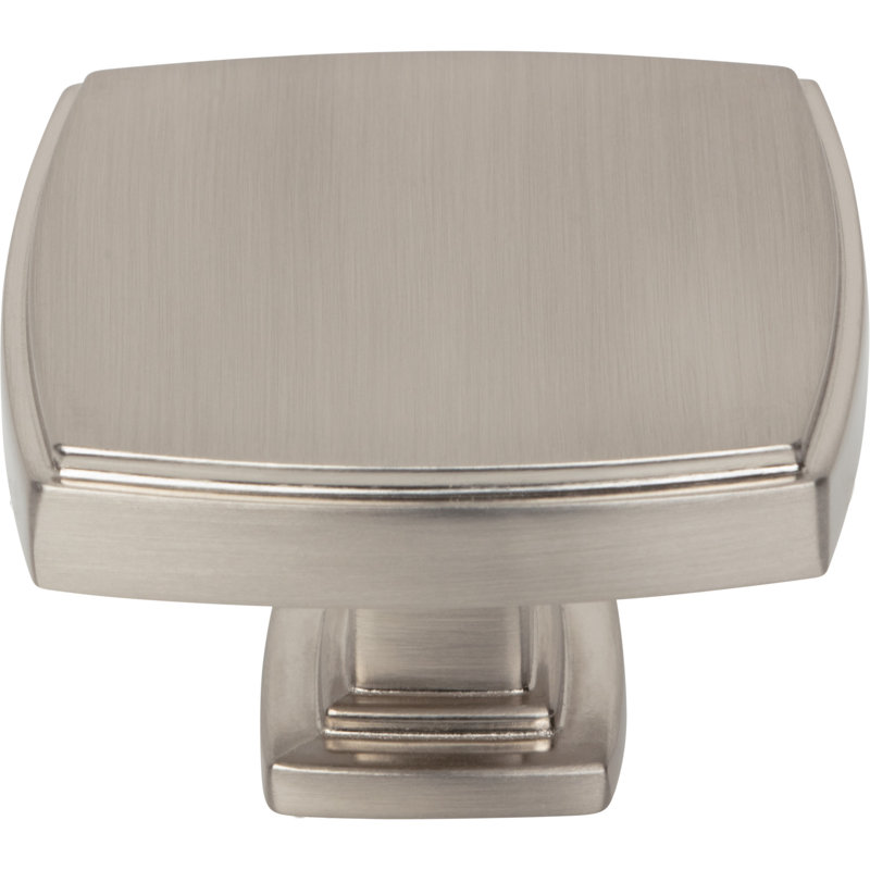 Square Knob, Satin Nickel