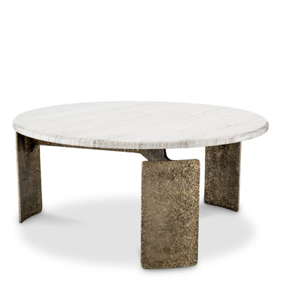 Coffee Table Bodega Antique Brass Finish