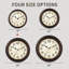 Petite horloge murale silencieuse sans pile