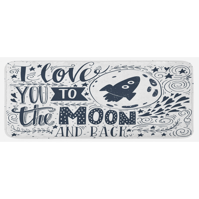 Tapis de cuisine Celestial Love My L'autre moitié flottant au sommet d'un nuage Never Let Go Concept