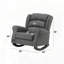 Chaise berçante rembourrée en tissu
