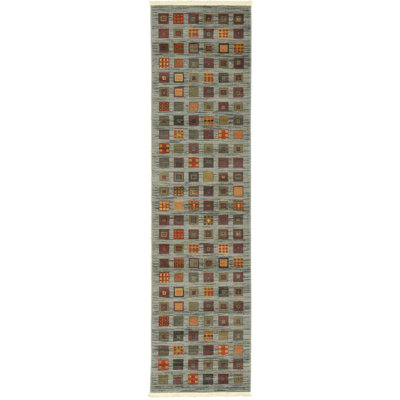 Tapis bleu / vert Abrigail