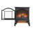 3D  Flame Electric Infrared Quartz Fireplace Stove with remote control