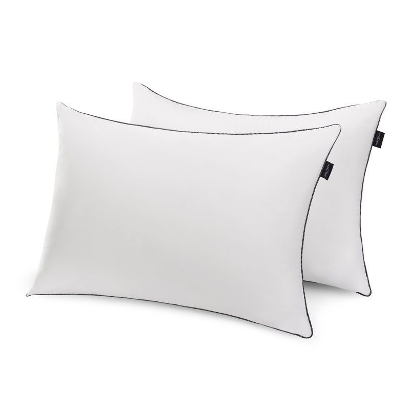 White Medium/Firm Polyester Rectangle Bed Pillow Set